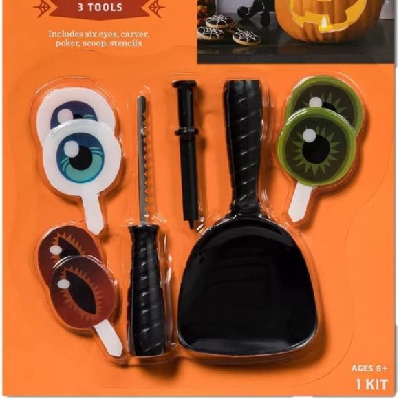 Hyde and Eek! Carving Kit-Silly Eyes (with 3 Tools and 8 Stencils) - Picture 2 of 3